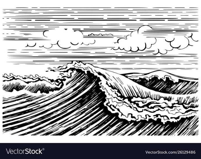 Смерч рисунок карандашом