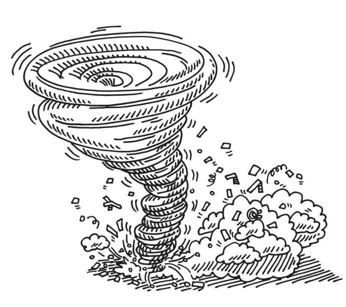 Ураган задумался мультяшно