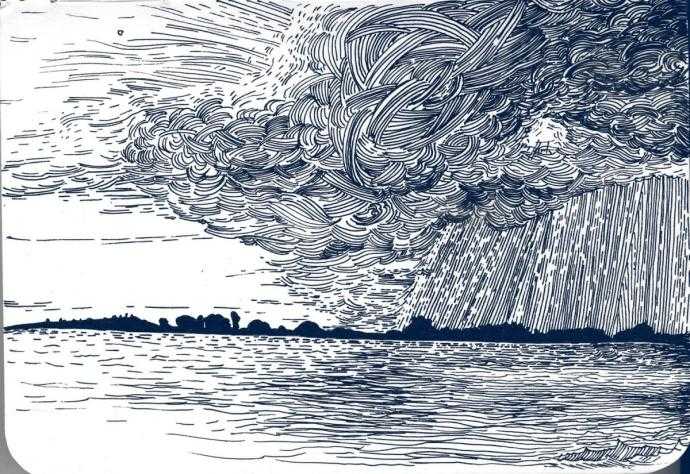 Ураган рисунок карандашом74