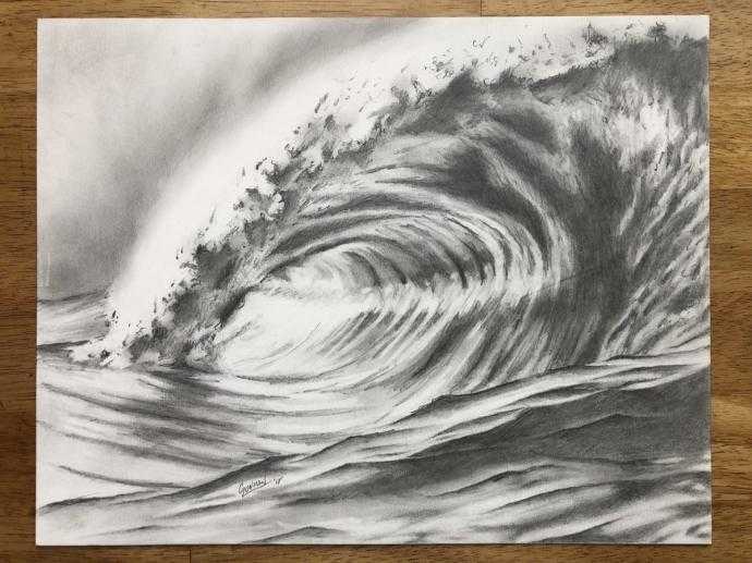 Ветер рисунок карандашом