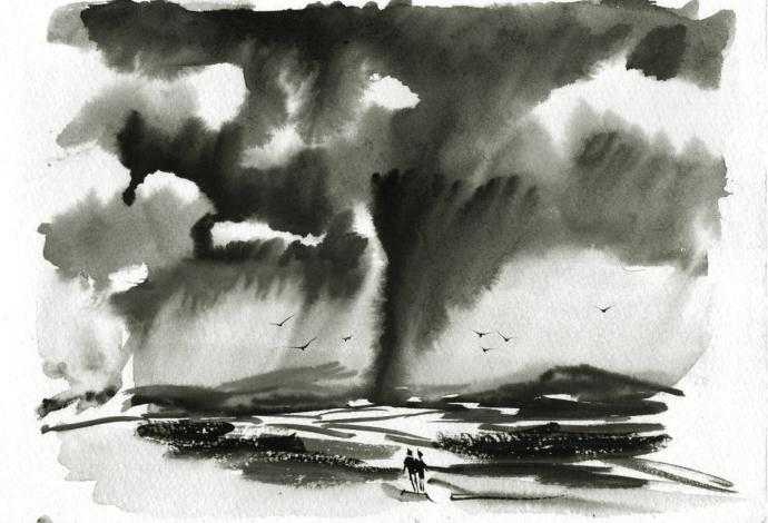 Ураган рисовать