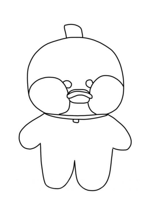 Уточка Лала фан фан раскраска