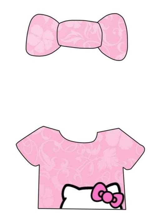 Одежда для бумажной hello Kitty