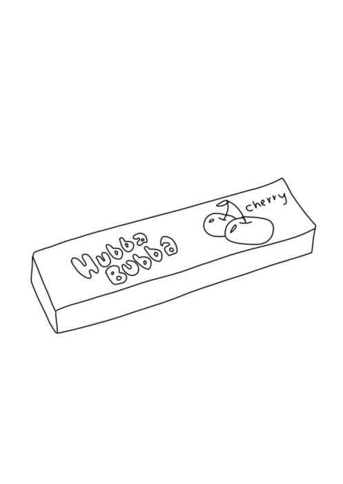 Раскраска жевательная резинка