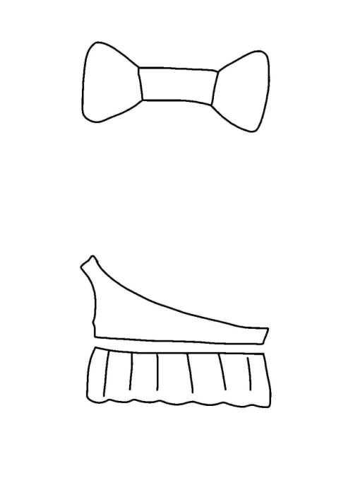 Раскраска уточка лалафанфан с одеждой