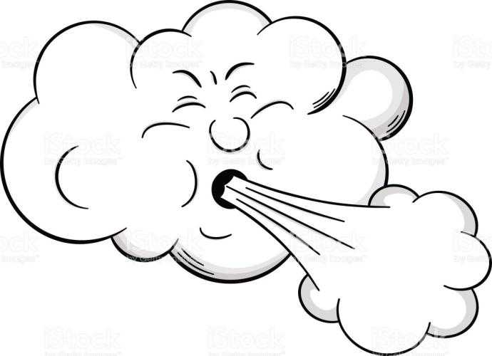 Ветер раскраска для детей