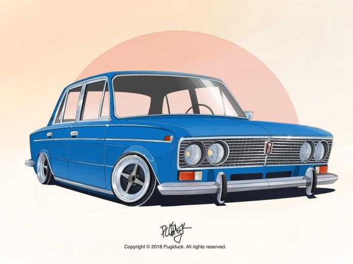 ВАЗ 2101 арт сбоку