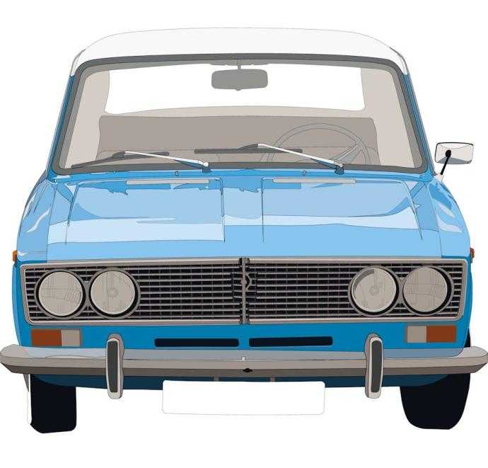 ВАЗ 2103 рисунок спереди