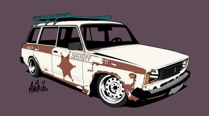 Наклейки на авто Жига