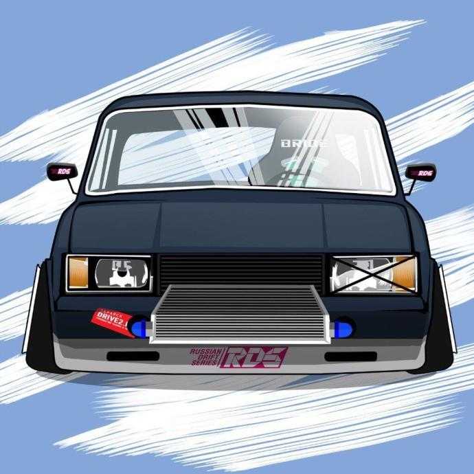 ВАЗ 2107 Боевая классика арт