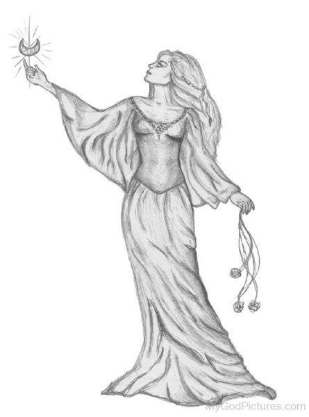афродита рисунок карандашом для срисовки