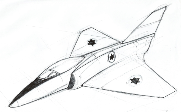 истребитель рисунок карандашом для срисовки