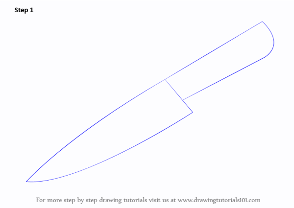 нож рисунок карандашом для срисовки