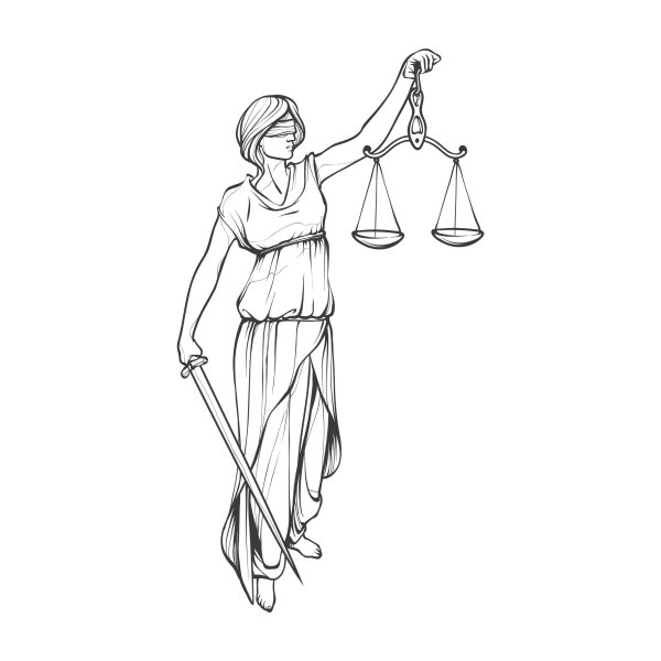 фемида рисунок карандашом для срисовки