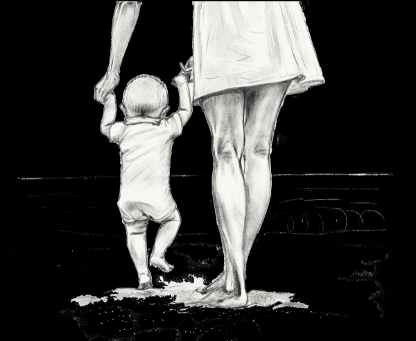 рисунок отца карандашом для срисовки