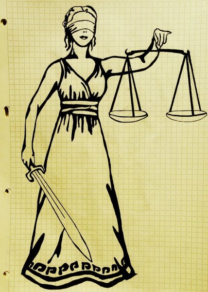 фемида рисунок карандашом для срисовки