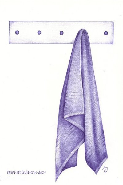 полотенце рисунок карандашом для срисовки