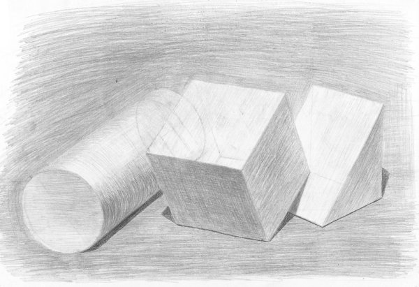 рисунок карандашом фигуры для срисовки