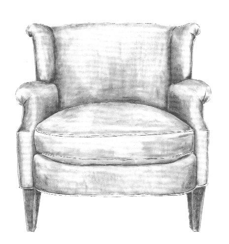 кресло рисунок карандашом для срисовки