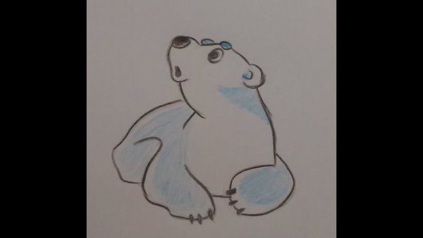 умка рисунок карандашом для срисовки