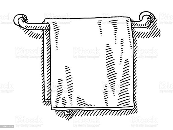 полотенце рисунок карандашом для срисовки