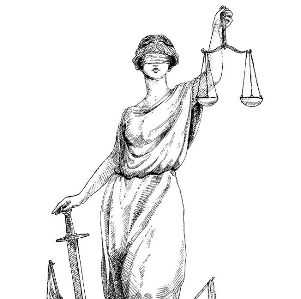 фемида рисунок карандашом для срисовки