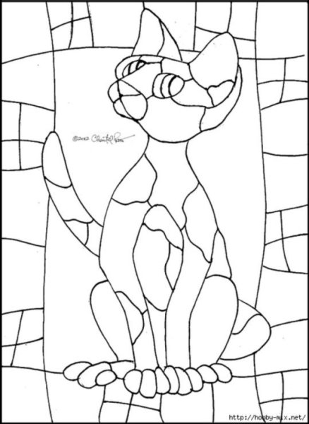 мозаика рисунок карандашом для срисовки