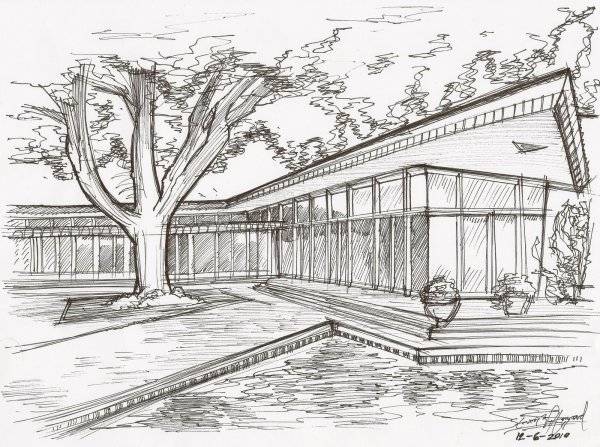 архитектурные рисунки карандашом для срисовки