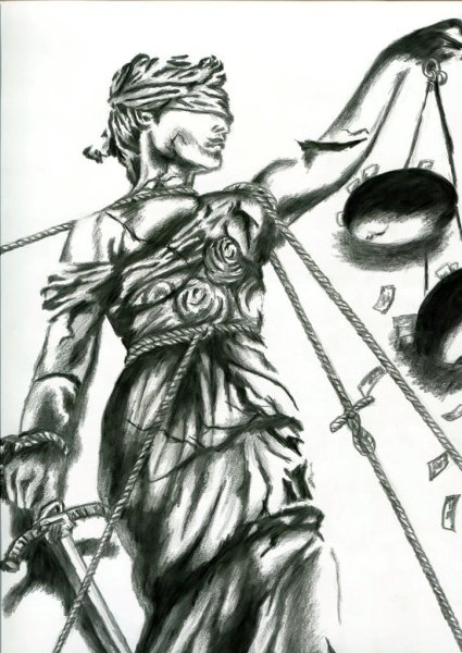 фемида рисунок карандашом для срисовки