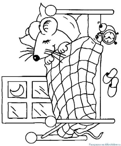 рисунок сказка о глупом мышонке карандашом для срисовки