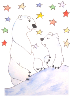 умка рисунок карандашом для срисовки