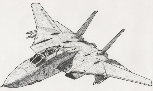 истребитель рисунок карандашом для срисовки