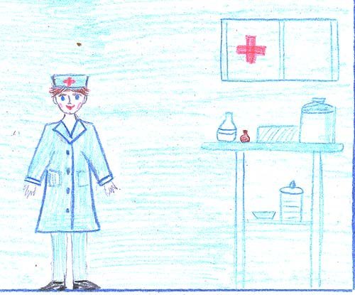 рисунок врача для детей в школу карандашом для срисовки