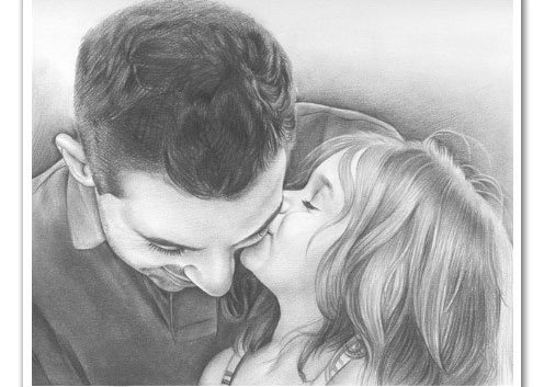 рисунок отца карандашом для срисовки