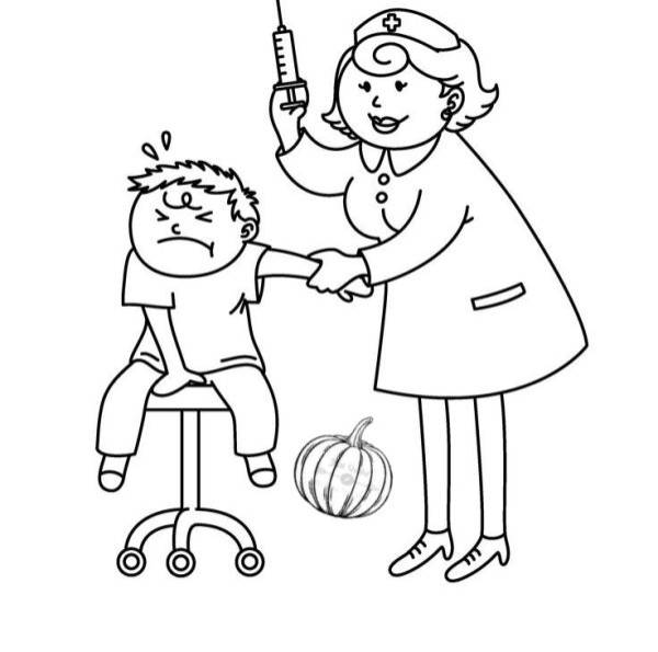 рисунок врача для детей в школу карандашом для срисовки