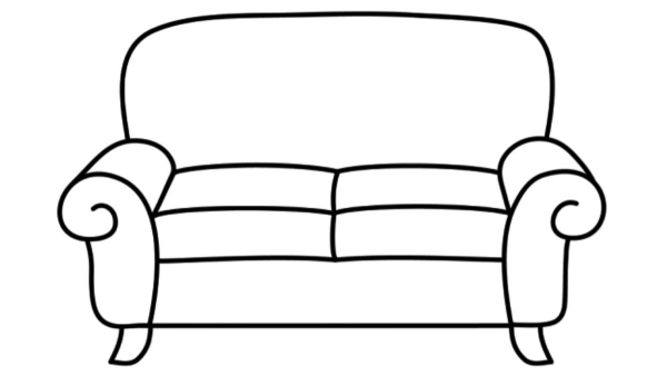 кресло рисунок карандашом для срисовки