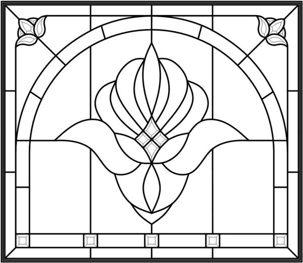 мозаика рисунок карандашом для срисовки
