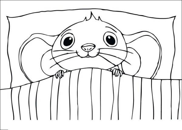 рисунок сказка о глупом мышонке карандашом для срисовки