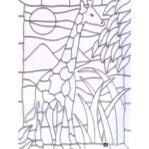 мозаика рисунок карандашом для срисовки