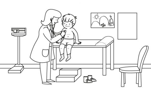 рисунок врача для детей в школу карандашом для срисовки