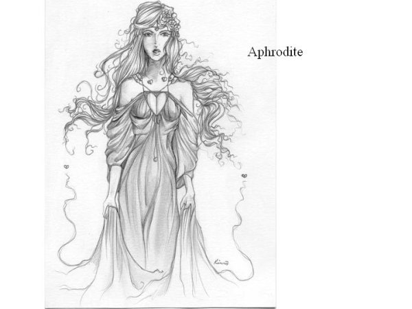 афродита рисунок карандашом для срисовки