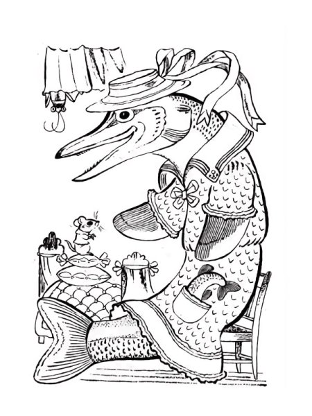 рисунок сказка о глупом мышонке карандашом для срисовки