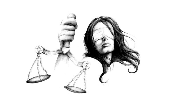 фемида рисунок карандашом для срисовки