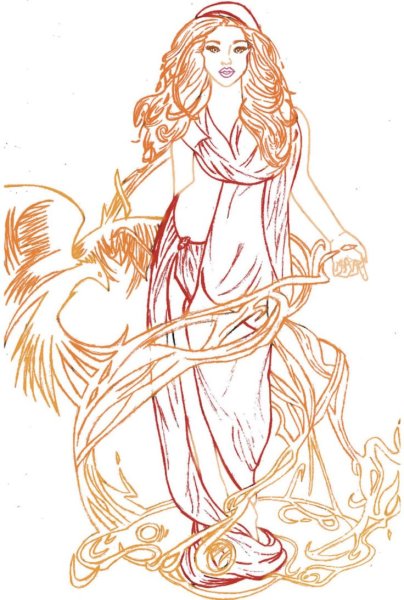 афродита рисунок карандашом для срисовки