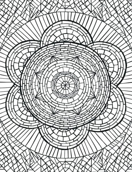 мозаика рисунок карандашом для срисовки