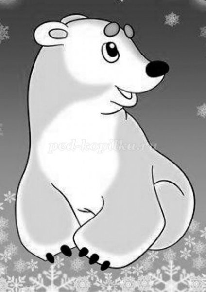 умка рисунок карандашом для срисовки