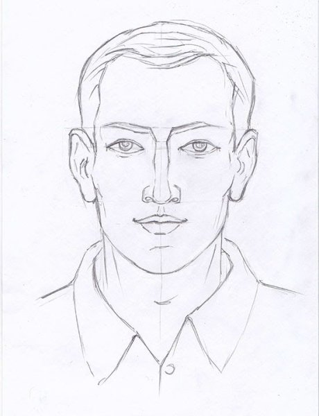 рисунок отца карандашом для срисовки