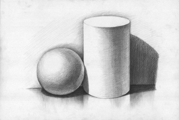 рисунок карандашом фигуры для срисовки