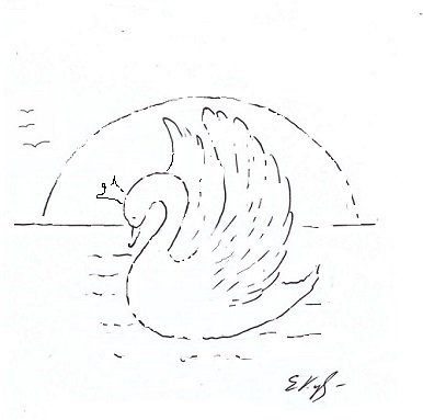 царевна лебедь рисунок для детей карандашом для срисовки