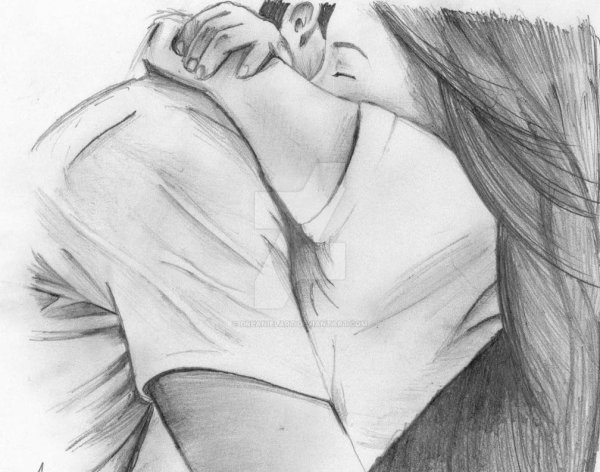 рисунки карандашом девушка и девушка для срисовки